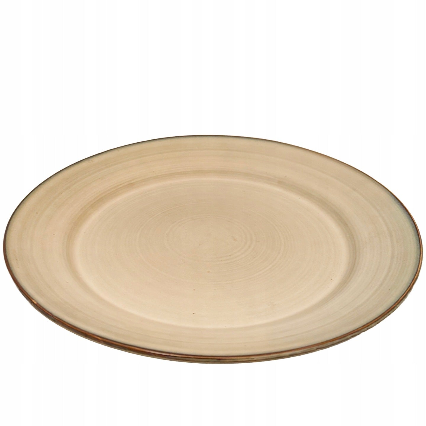 TALERZ OBIADOWY BEŻOWY 27cm