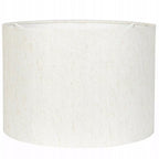 KLOSZ DO LAMPY biały lniany walec 30cm