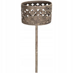 LAMPION DO WBICIA OGRODOWY METALOWY LOFT SZARY ŚWIECZNIK TEALIGHT 100cm