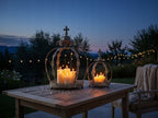 LAMPION KORONA METALOWY 2 SZT.
