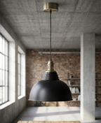 LAMPA wisząca SIENNA czarny mat śr. 38cm