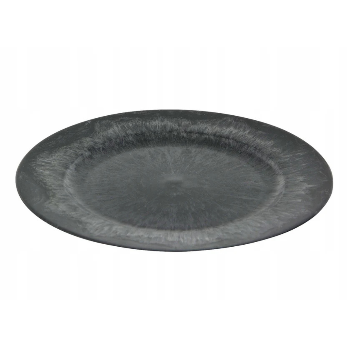 PODSTAWKA NA ŚWIECZKI SZARA ŚR. 20CM