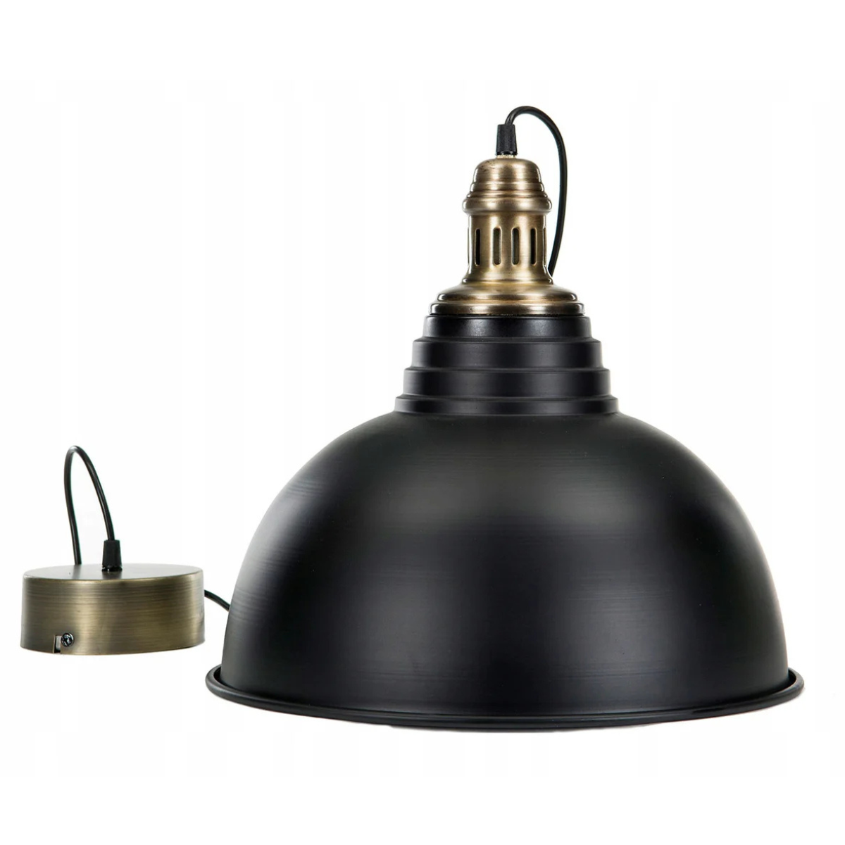 LAMPA wisząca SIENNA czarny mat śr. 38cm