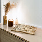 TACA BOHO RATTANOWA 41CM