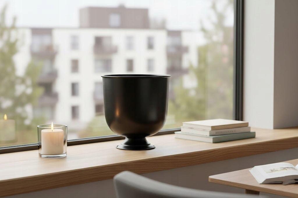 DONICA LOFT CZARNA NA NÓŻCE 3 SZT.