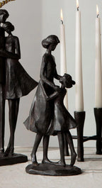 FIGURKA MAMA CÓRKA DEKORACYJNA 33CM