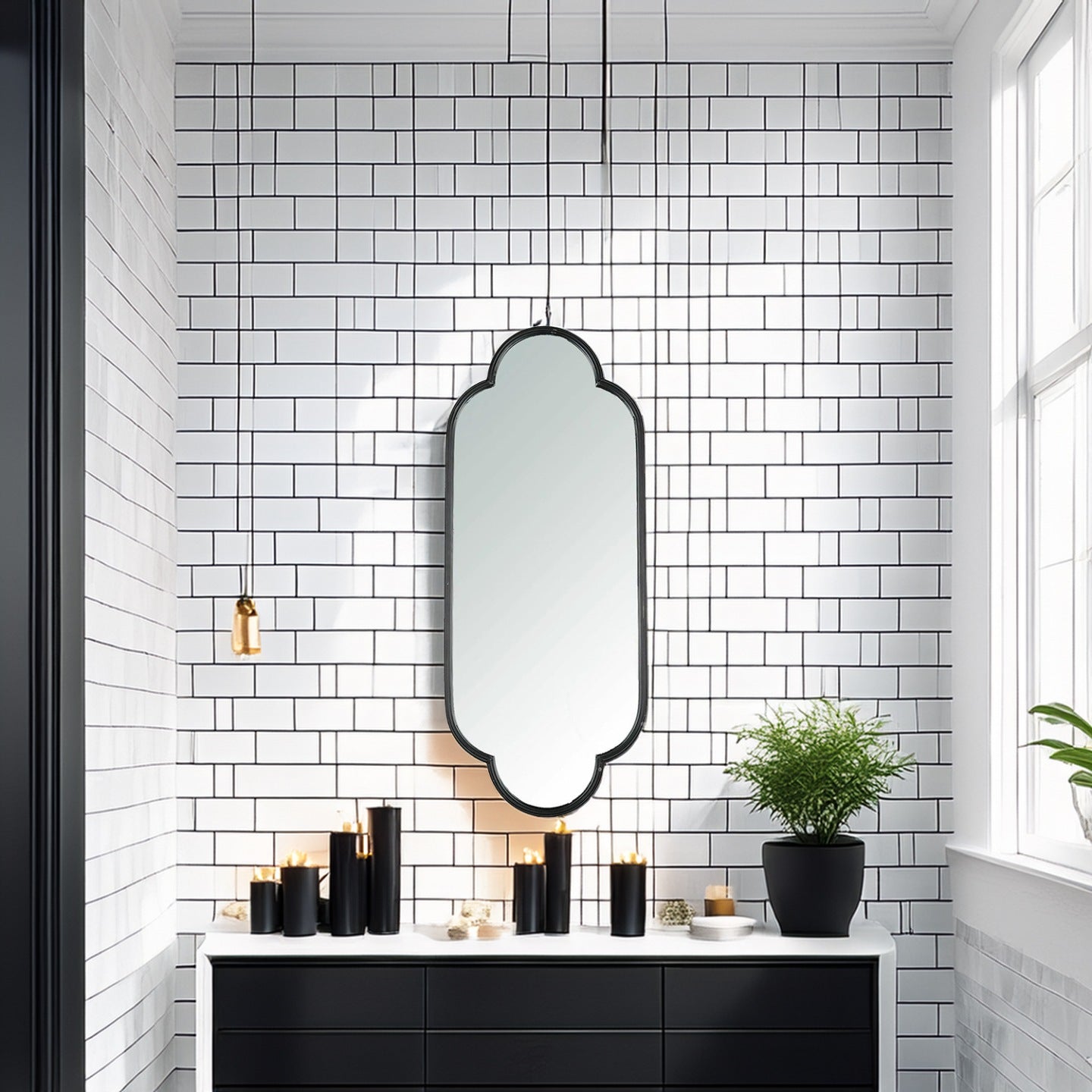 LUSTRO WISZĄCE DUŻE 110CM