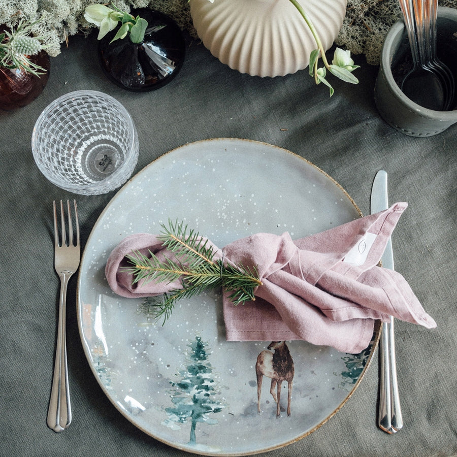 TALERZ WINTER kamionka 28cm