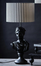 KLOSZ ABAŻUR DUŻY W PASKI DO LAMPY 30cm