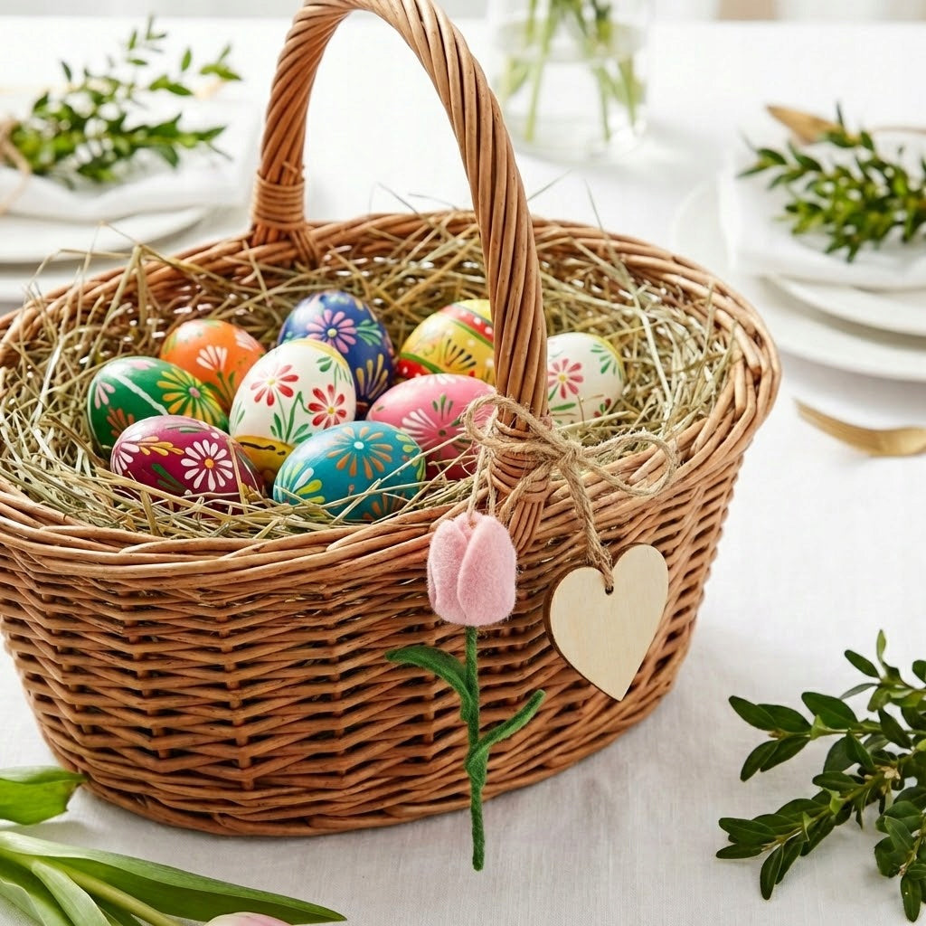 ZAWIESZKA WIELKANOCNA TULIPAN KWIAT NA WIELKANOC PREZENT TULIPANY KWIATY