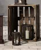 LAMPION SKANDYNAWSKI BRĄZOWY 2 SZT.