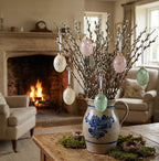 ZAWIESZKA BOMBKA NA WIELKANOC JAJKO JAJO 6 SZT NA DRZEWKO DRZWI SZKLANA