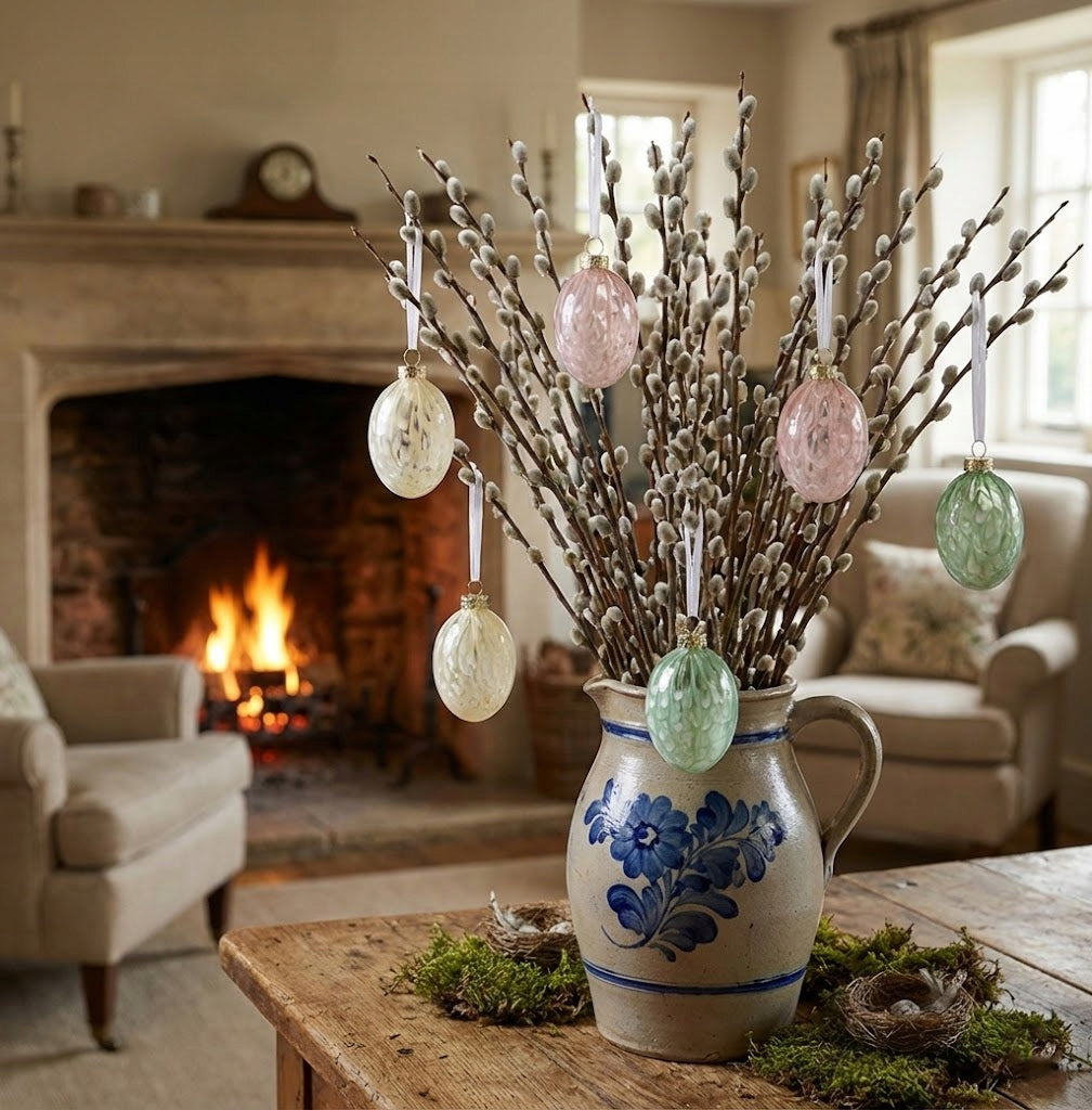 ZAWIESZKA BOMBKA NA WIELKANOC JAJKO JAJO 6 SZT NA DRZEWKO DRZWI SZKLANA