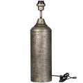 LAMPA STOŁOWA LOFT SREBRNA 53CM