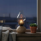 ŚWIECZNIK LAMPA NAFTOWA IMITACJA 20CM