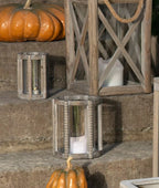 LAMPION SKANDYNAWSKI DREWNIANY 2 SZT