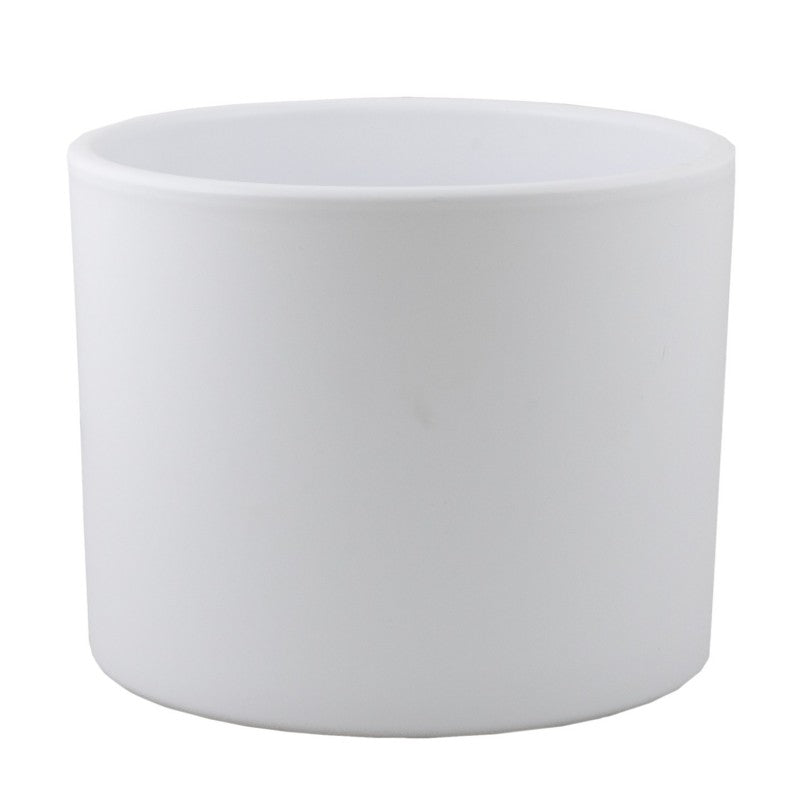 BIAŁA DONICA CERAMIKA ŚR. 17CM