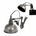 LAMPA z klipsem RETRO srebrna śr. 14cm