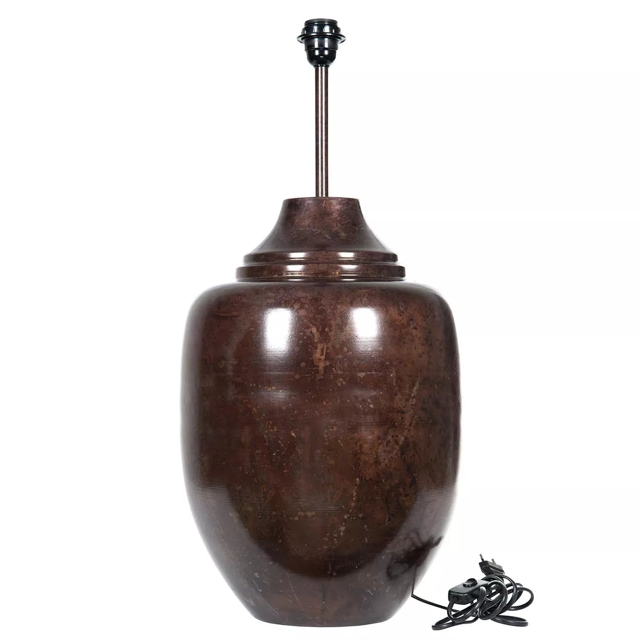 LAMPA PODŁOGOWA DO CZYTANIA 71CM E27 LOFTOWA STOJĄCA STOŁOWA BRĄZOWA DUŻA
