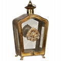 LAMPION ZŁOTY RETRO METALOWY 39CM
