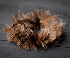 WIANEK NA DRZWI WIOSENNY 25cm BOHO NATURALNE PIÓRA JESIENNY NA ŚCIANĘ