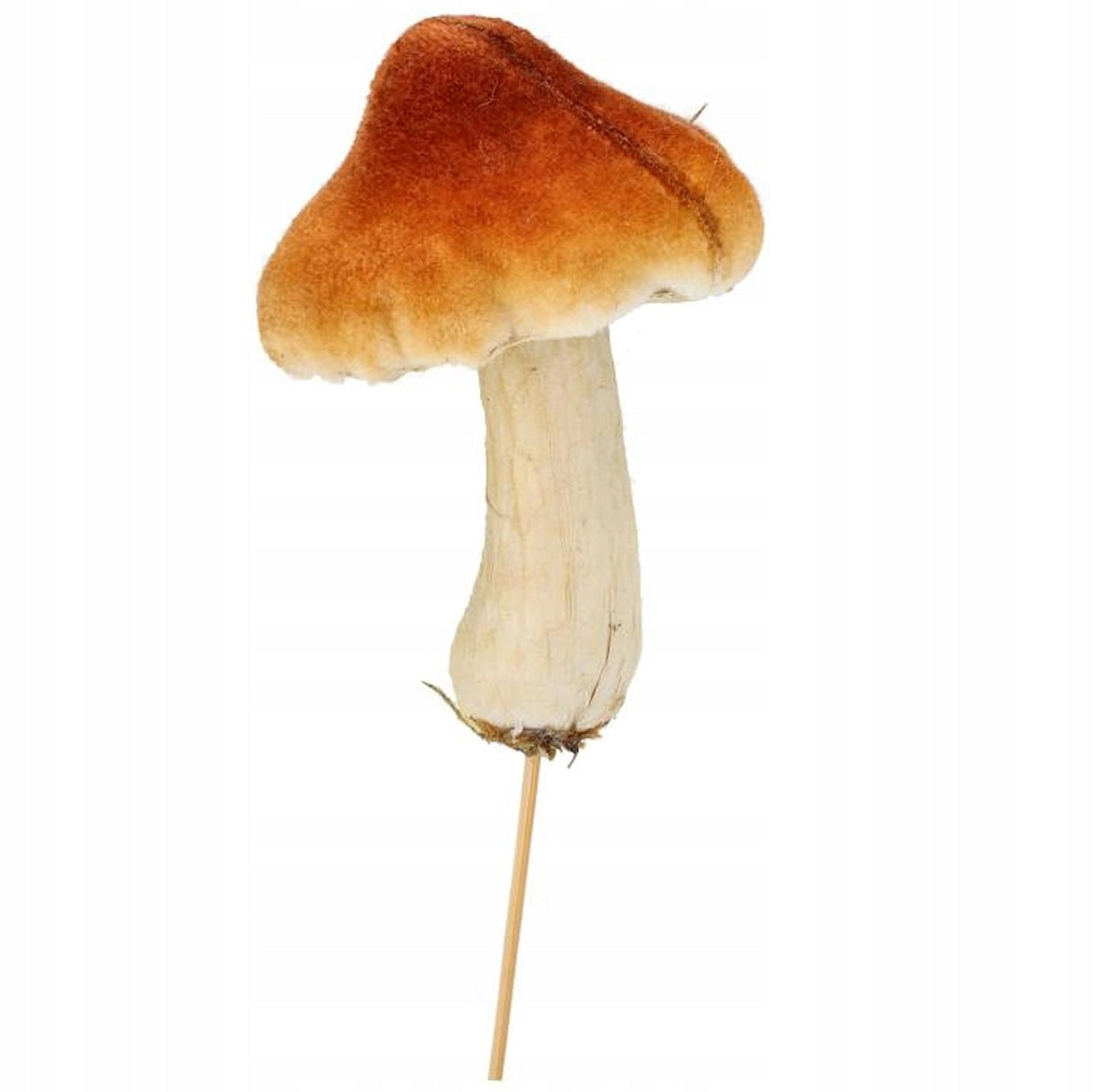 Dekoracja Do Doniczki Grzybek Pik Pomarańczowo-Brązowy 10cm