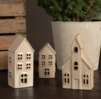 FIGURKA DOMEK LAMPKA CERAMICZNA 18X11CM