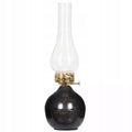 ŚWIECZNIK SZKLANY TEALIGHT WYSOKI 34CM LAMPION IMITACJA LAMPY NAFTOWEJ LOFT