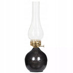 ŚWIECZNIK SZKLANY TEALIGHT WYSOKI 34CM LAMPION IMITACJA LAMPY NAFTOWEJ LOFT