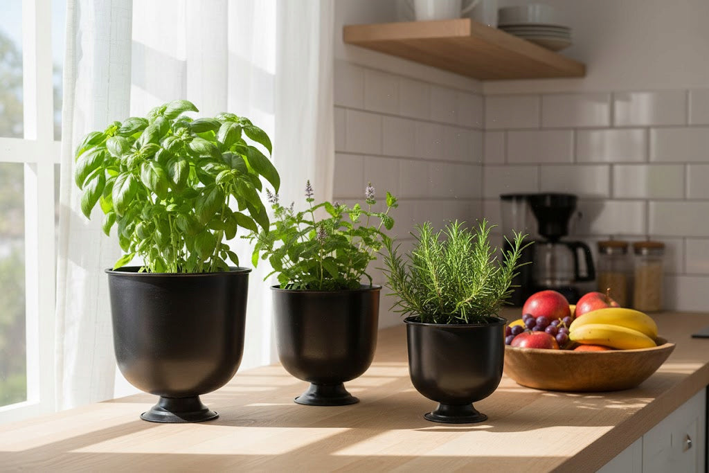 DONICA LOFT CZARNA NA NÓŻCE 3 SZT.