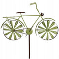 WIATRAK OGRODOWY METALOWY DO OGRODU DO WBICIA ROWER ZIELONY DUŻY 50cm