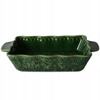 NACZYNIE ŻAROODPORNE CERAMICZNE DUŻE 27cm DO PIEKARNIKA ZAPIEKANIA ZIELONE