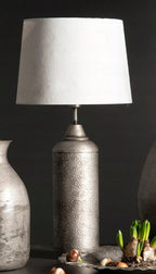 KLOSZ DO LAMPY biały lniany 35cm