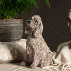 FIGURKA PIES COCKER SPANIEL BRĄZOWA