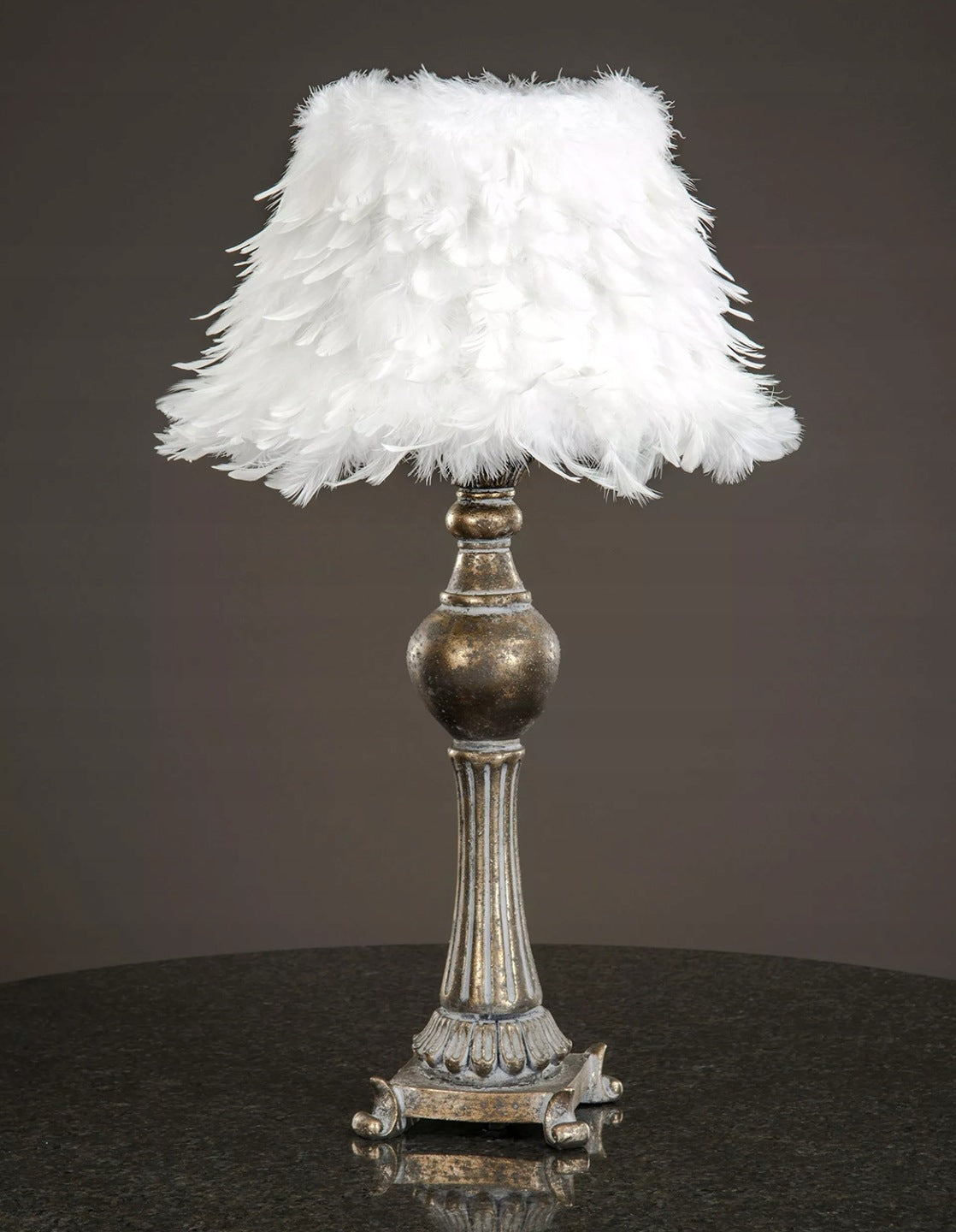 KLOSZ DO LAMPY PIÓRA BIAŁY 21cm