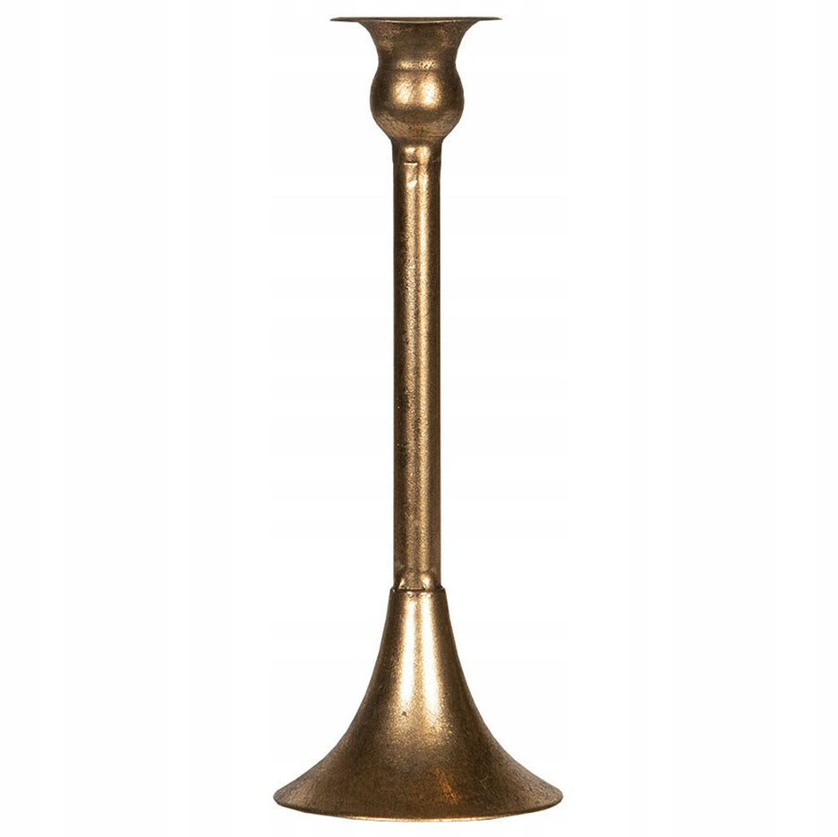 ŚWIECZNIK KANDELABR ZŁOTY 26CM