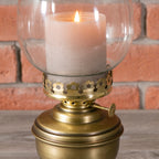 ŚWIECZNIK OLJA LAMPA NAFTOWA ZŁOTA RETRO