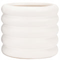 DONICZKA BIAŁA CERAMICZNA MATOWA 15CM