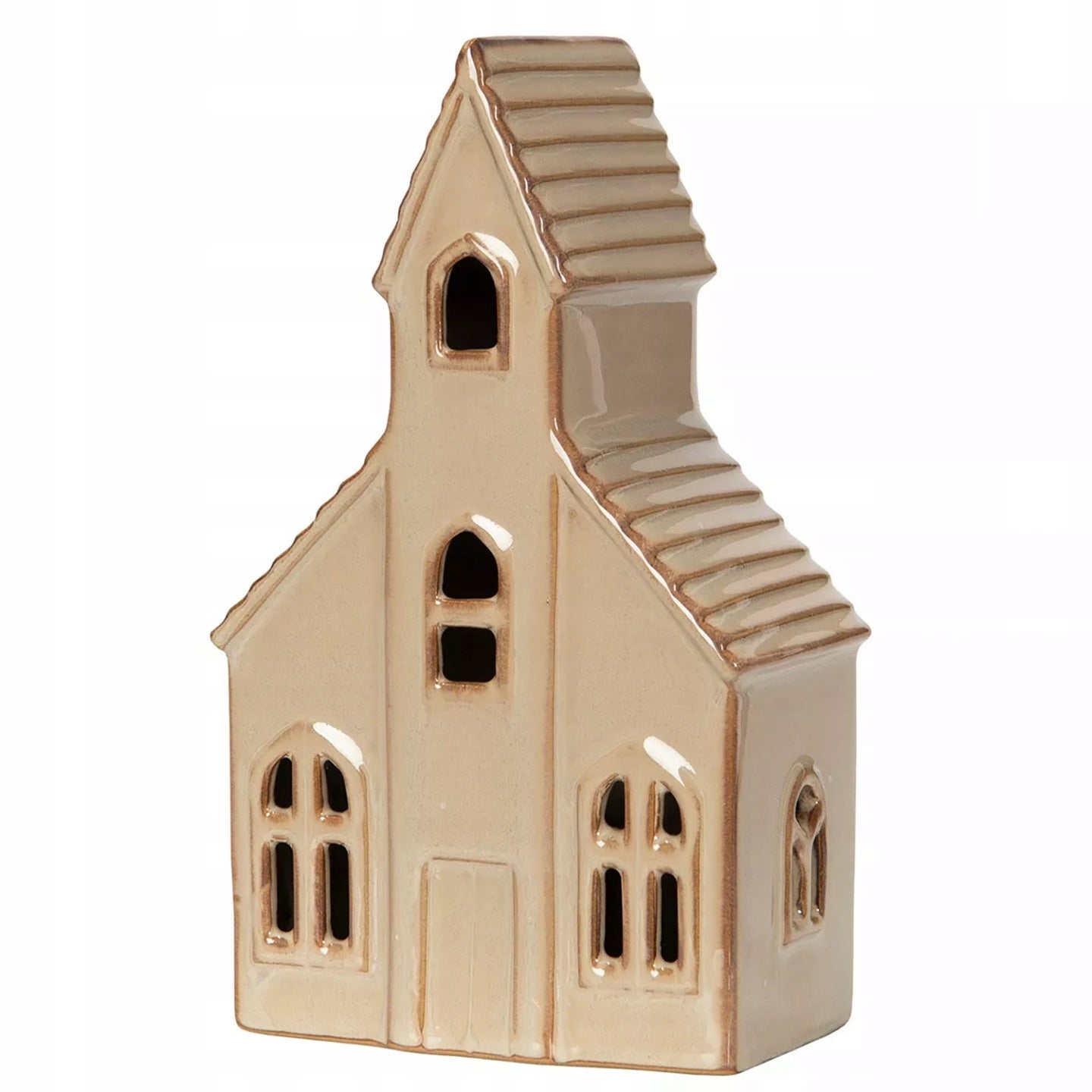 FIGURKA DOMEK LAMPKA CERAMICZNA 18X11CM