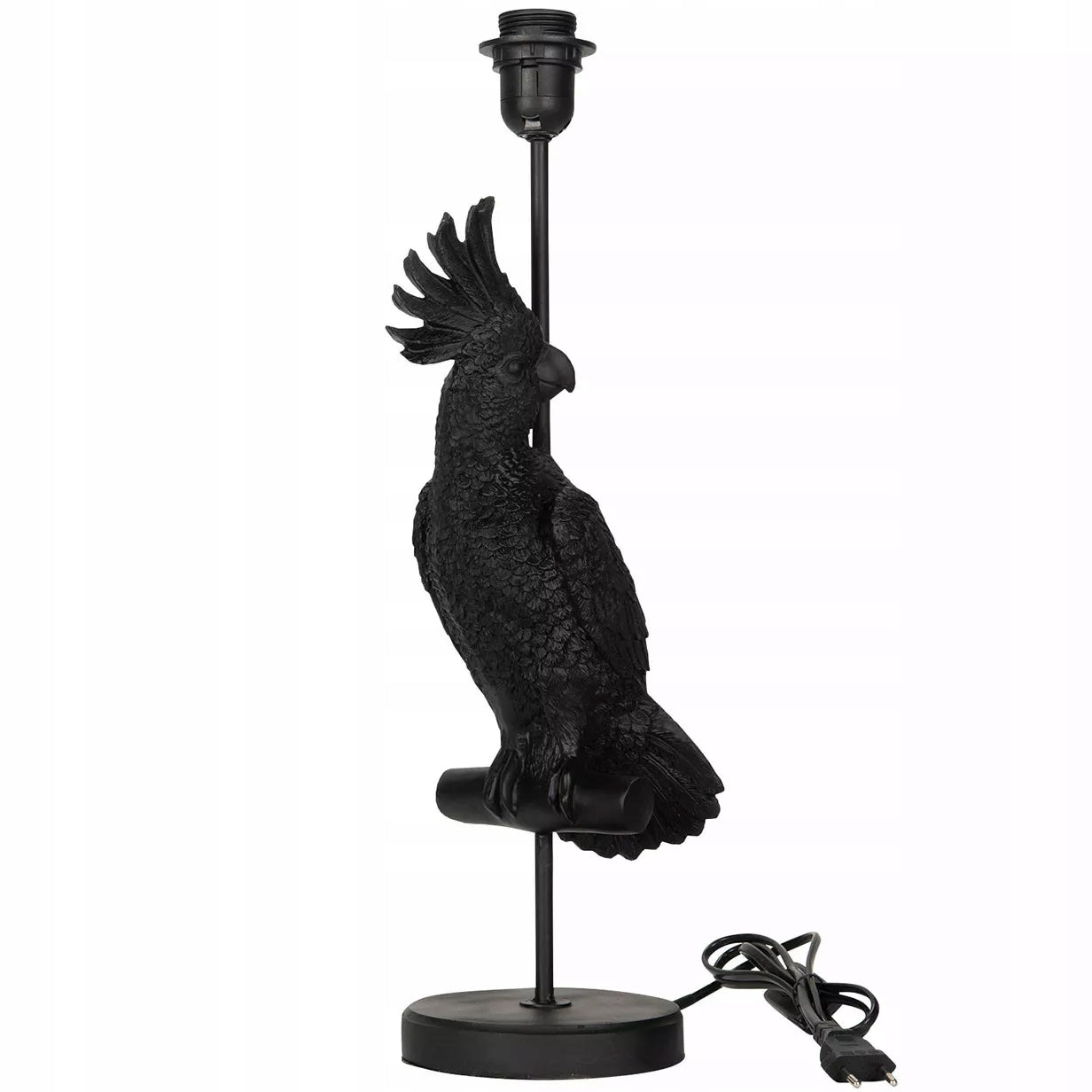 LAMPA STOŁOWA PAPUGA CZARNA 50CM
