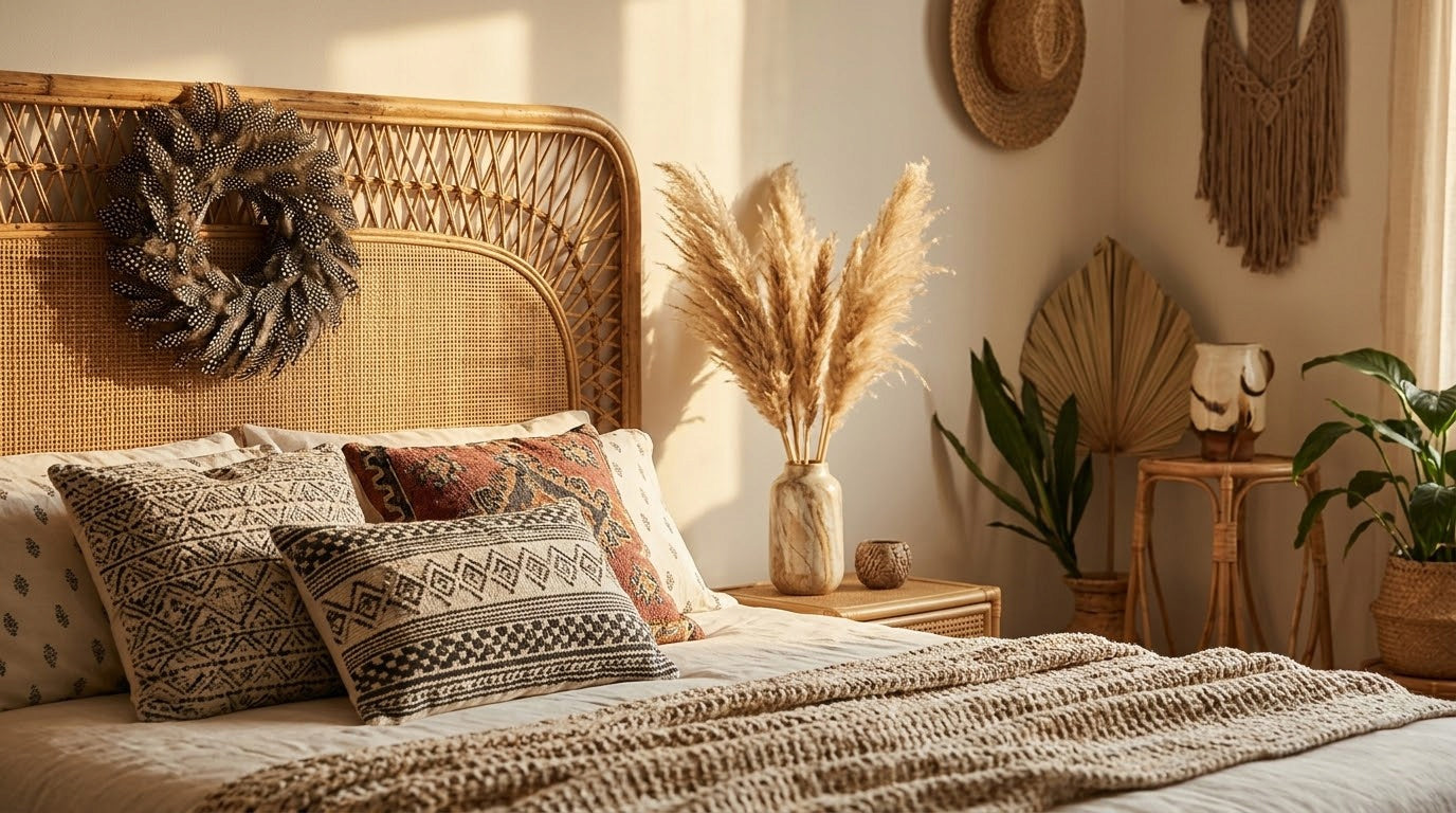 WIANEK NA DRZWI WIOSENNY 30cm BOHO NATURALNE PIÓRA SZARY JESIENNY NA ŚCIANĘ