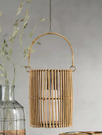 LAMPION BAMBUSOWY BOHO 19CM