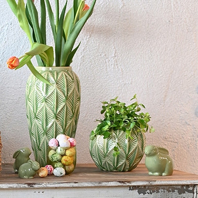 DONICZKA ZIELONA CERAMICZNA 16CM