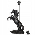 LAMPA STOŁOWA BIURKOWA NOCNA KOŃ E27 50cm Z KONIEM CZARNA OZDOBA DO DOMU