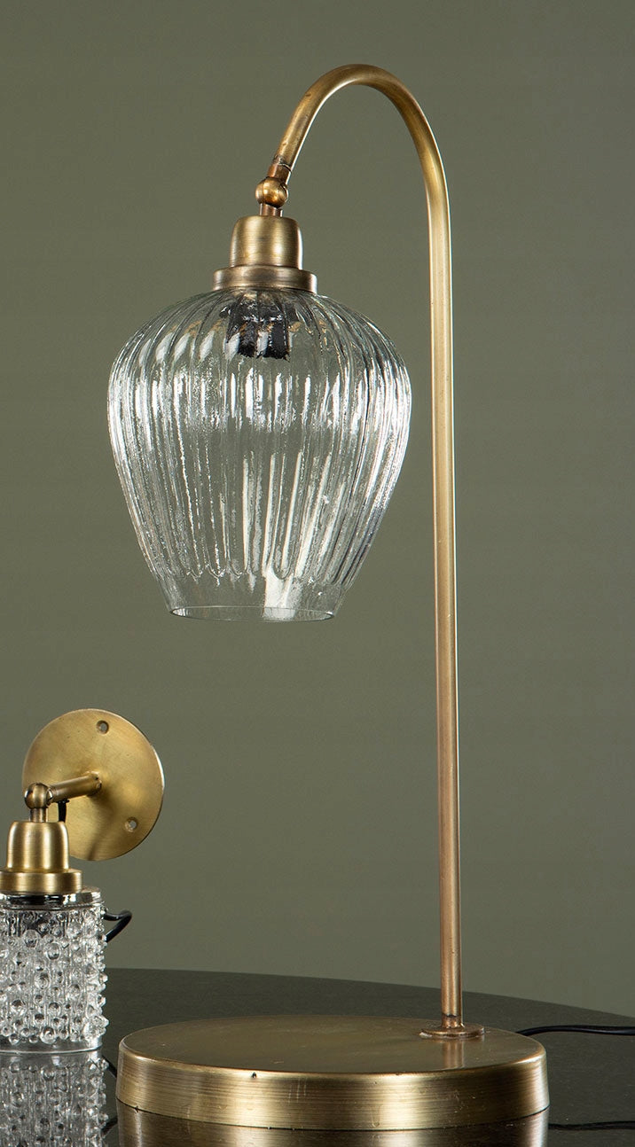 LAMPA STOŁOWA BIURKOWA ZŁOTA 62CM