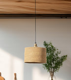 LAMPA WISZĄCA JUTOWA BOHO 30cm