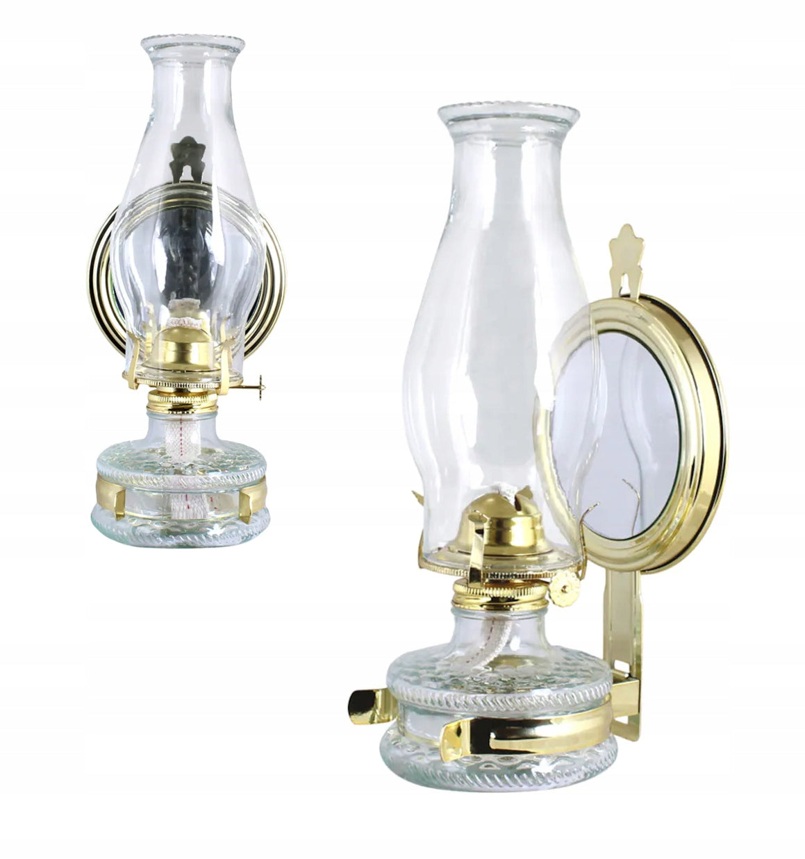 LAMPA NAFTOWA LUSTRZANA WYS. 31CM