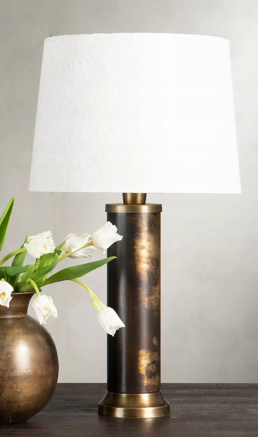 KLOSZ DO LAMPY biały lniany 35cm