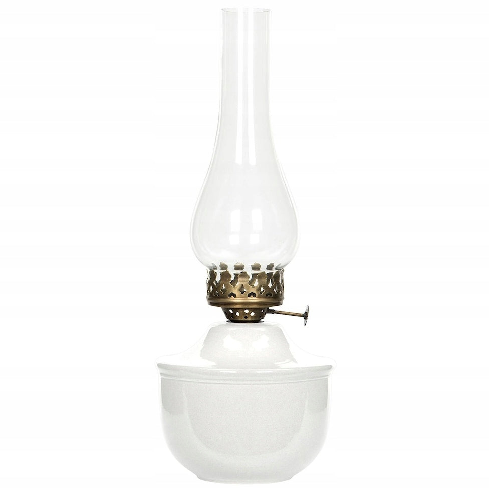 LAMPION ŚWIECZNIK TEALIGHT BIAŁY LAMPA NAFTOWA LOFT METAL DEKORACJA OZDOBA
