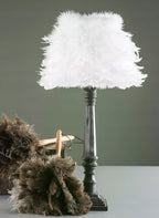 KLOSZ DO LAMPY PIÓRA BIAŁY 21cm